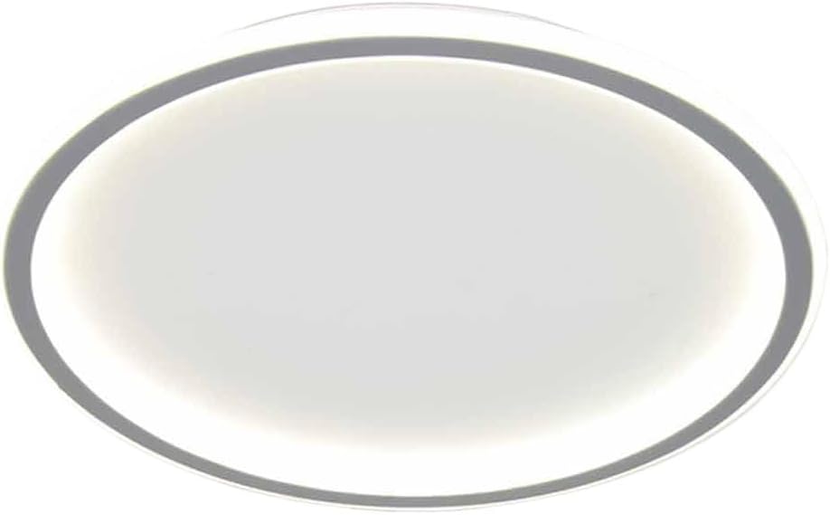 Ultra-Thin Led Ceiling Light Nordicarons Flat Modern Round Lighting Fixture 3000-6000K Dimmable Saving Ceiling Lamp with Acrylic Lampshade for Living Room Bedroom Office Hallway/Yello(Natural,7.8In)