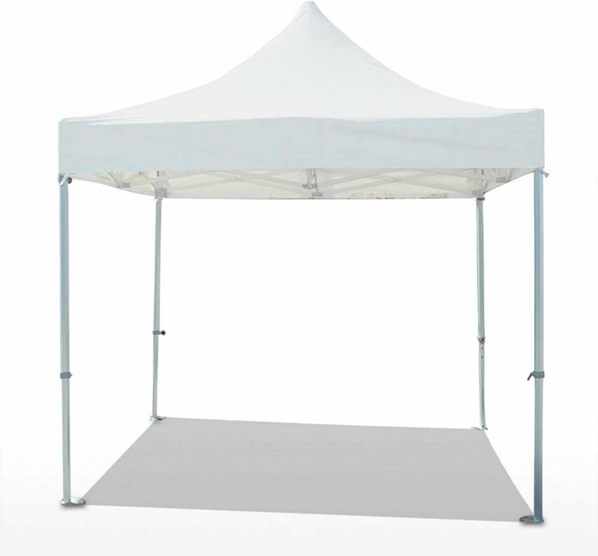 TentandTable 10' x 10' Speedy Pop Up Tent White | Instant Canopy Sun Shade | Easy Setup | Adjustable Height | 40mm Aluminum Frame | Water Resistant Tent Top | 16 Guest Capacity