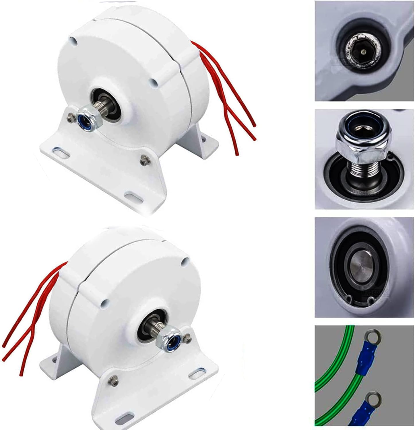 3000W Low RPM 12V Or 24V with Base Permanent Magnet Generator AC Alternator for Vertical Or Horizontal Wind Turbine Wind Generator