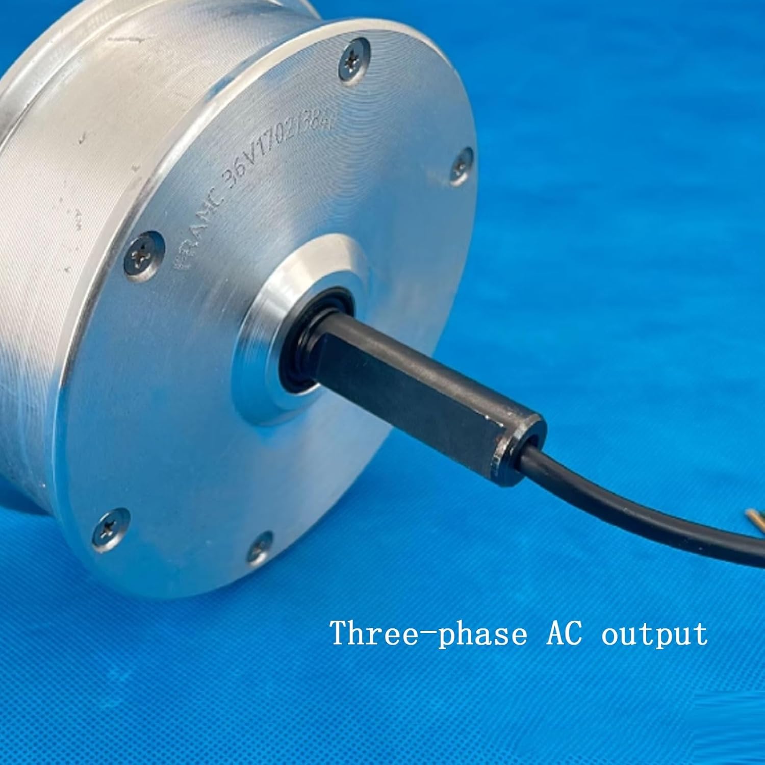 1-250W Outer Rotor 3-Phase AC Wind Turbine Generator, 1-36V DIY Low-Speed All-Aluminum Alloy with Voltage Regulator & Rectifier for Renewable Energy Solutions