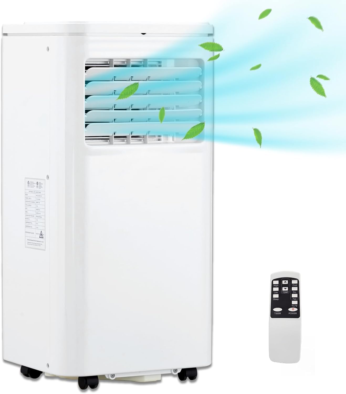 Portable Air Conditioner | 10000 Btu for Large Rooms Up to 450 Sq. Ft. | 3 Modes, Remote Control, and Installation Kit Included | Ideal for Home Cooling