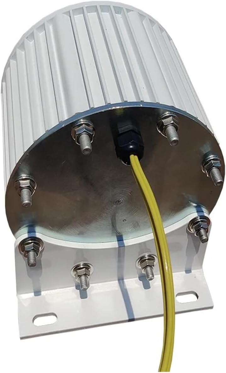 5KW 10KW Wind Turbine Electric Generator 48V 96V Low RPM tor Permanent Magnet Generator Hydro Turbine 20KW with Base Low Starting Speed for Home(Without Base,96V_5KW)