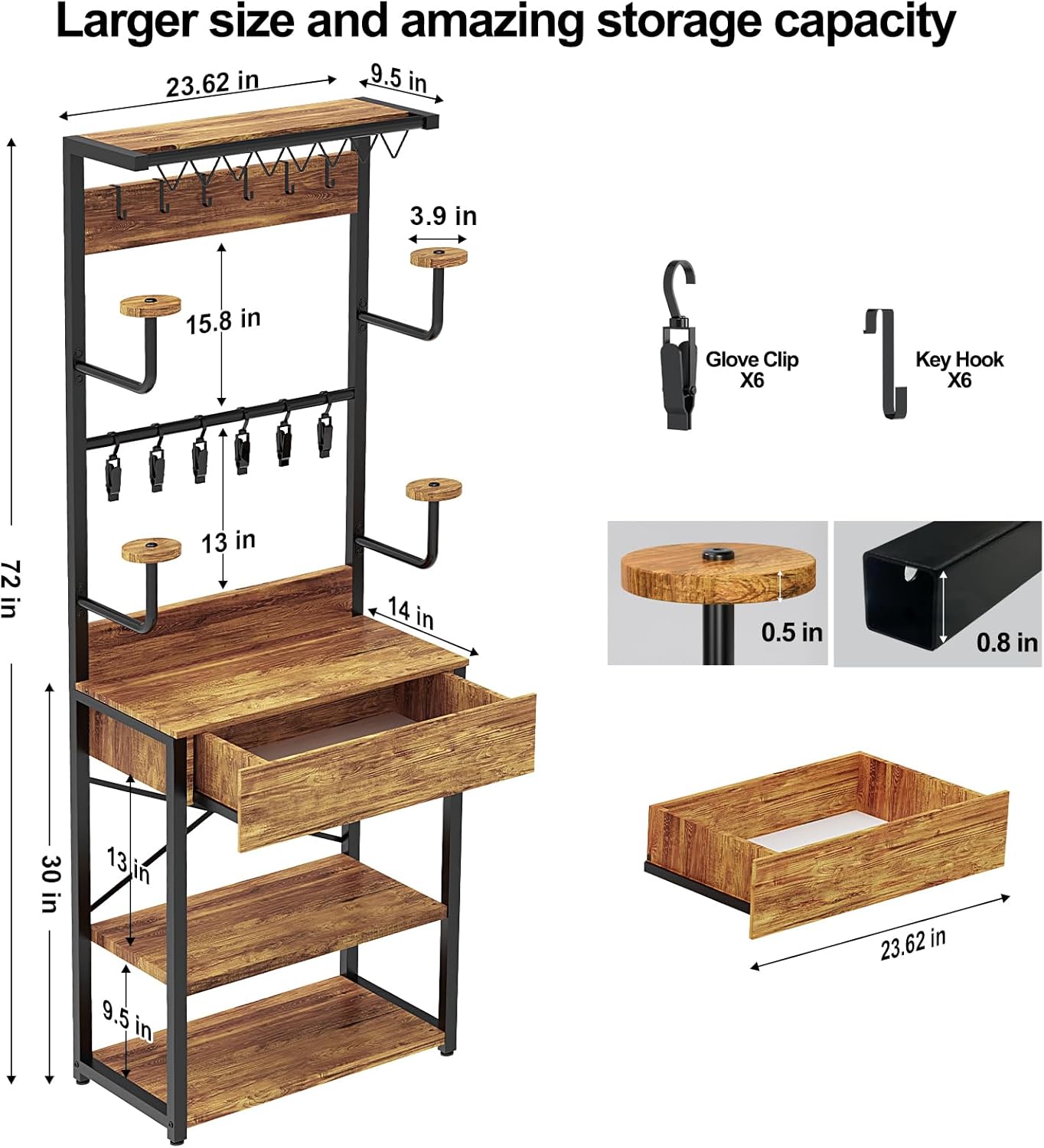 Motorcycle Gear Storage Rack, 72