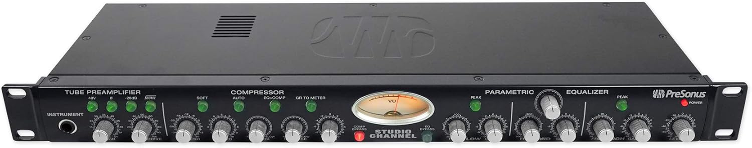 Presonus StudioChannel Recording Vacuum Tube Mic Preamp Strip Bundle with Rockville DMS40 40