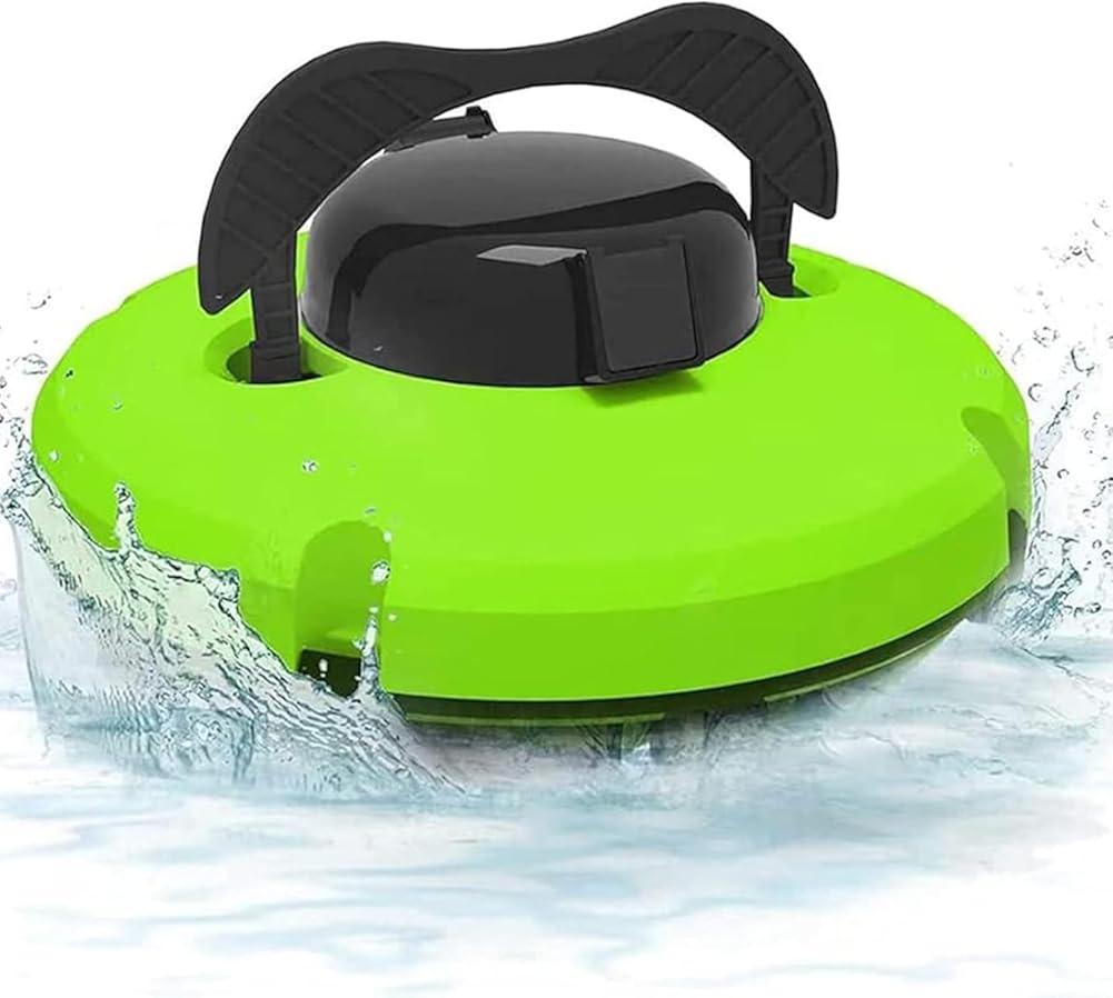 Fully Automatic Wall Climbing Pool Cleaning Robot, with Ultra-Fine Filters - Intelligent Pool Cleaner - Vacuum Cleaner for Pool (Green)