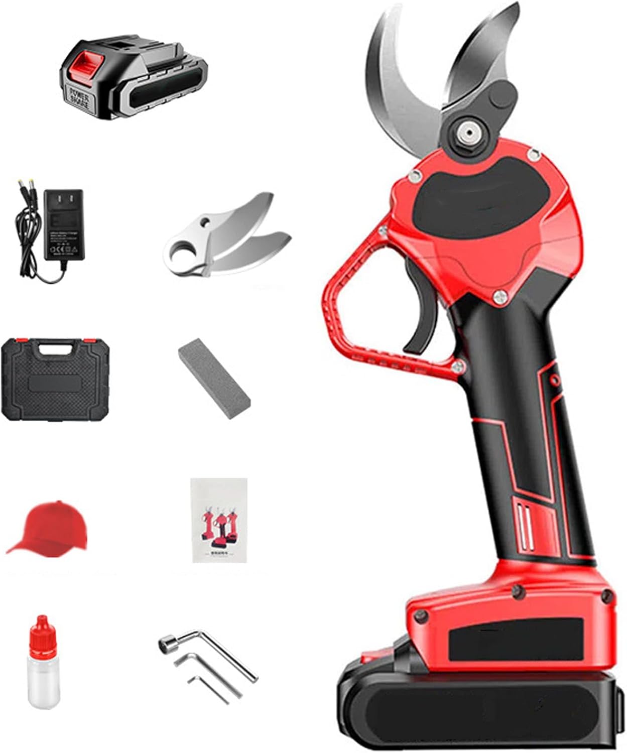 Portable Electric Pruners, Professional Pruners, Garden Branch Pruners,Tree Branch Shears, Suitable For Farms, Pastures, Orchards(Size:B)