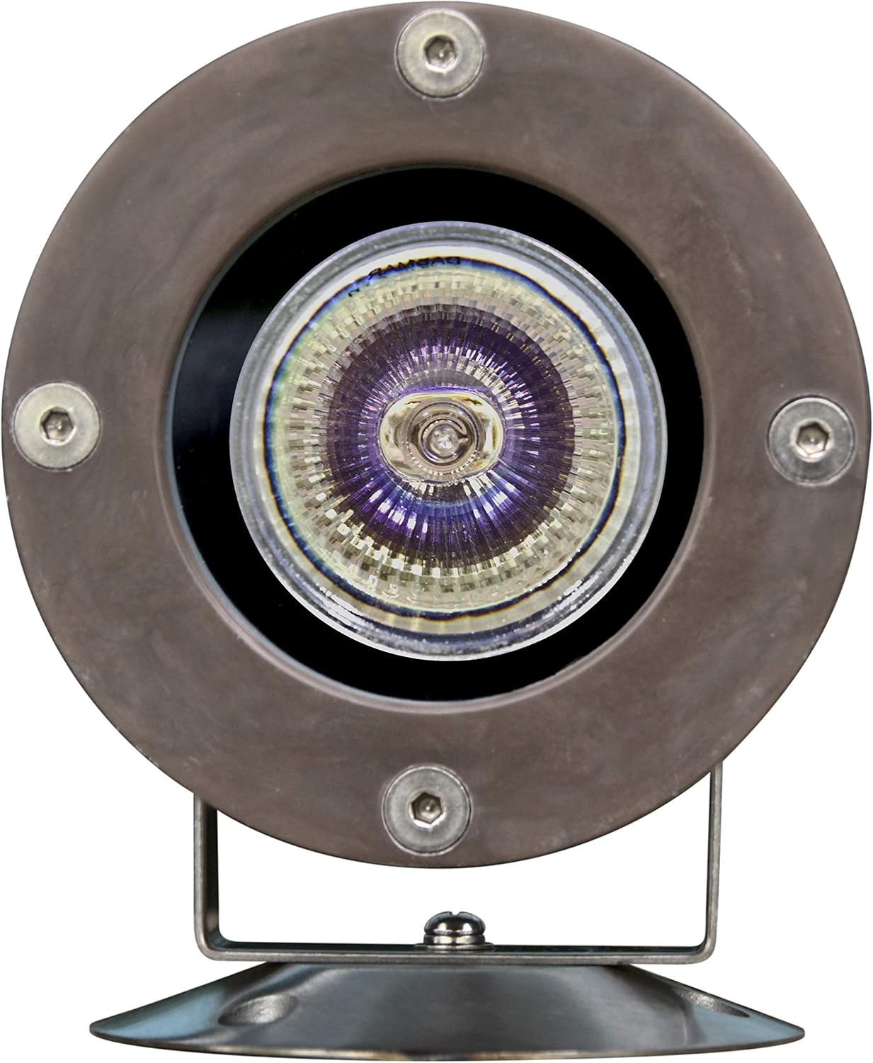 Dabmar Lighting FG313 Fiber Glass Underwater Well Light with 12V Mr, Steel Finish