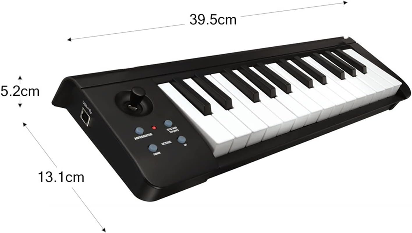 Keyboard Piano 25-Key MIDI Controller Compact USB MIDI Keyboard Controller USB