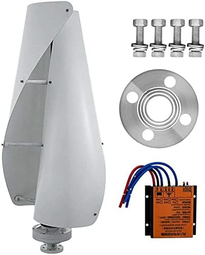 PERON Vertical Wind Turbine Generator, 8000W Helix Magnetic Levitation Axis Windmill with Charge Controller for Home Outdoor Garden Electricity Producer Equipment (48V)