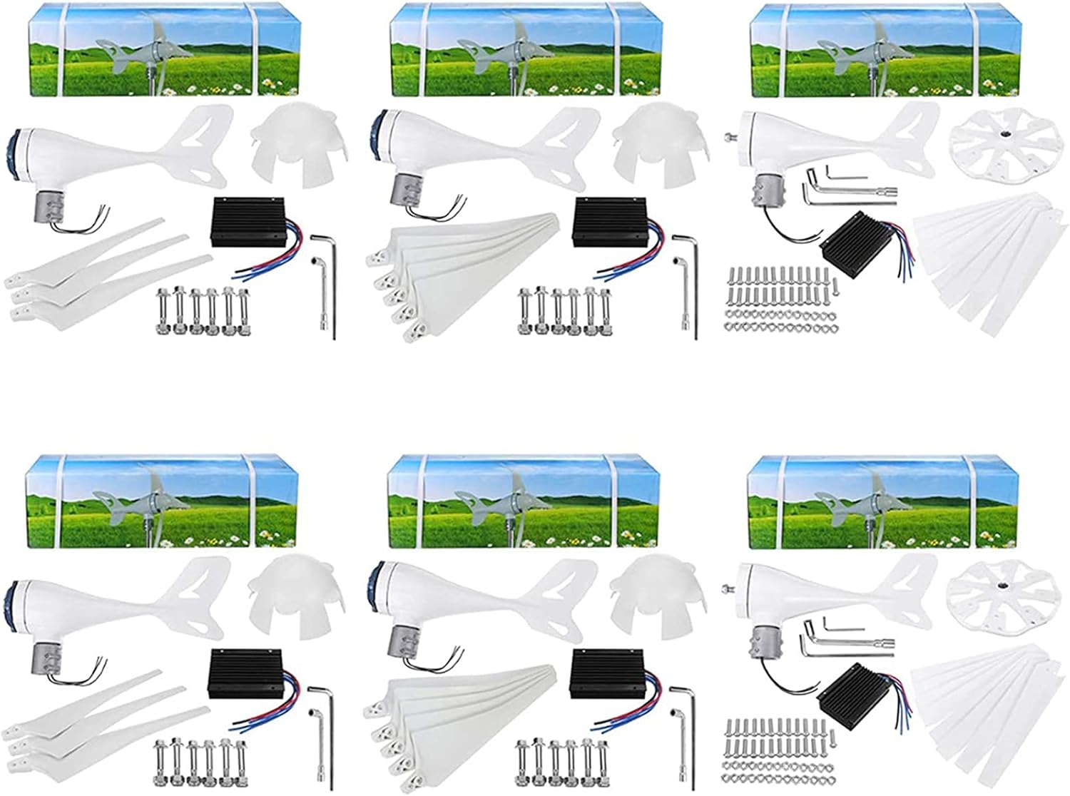 9000W Small Wind Turbine with 8 Blades, MPPT Controller, Low Noise, High Efficiency, 24V, Ideal for Home Use, Renewable Energy Solution, Eco-Friendly Power Generation