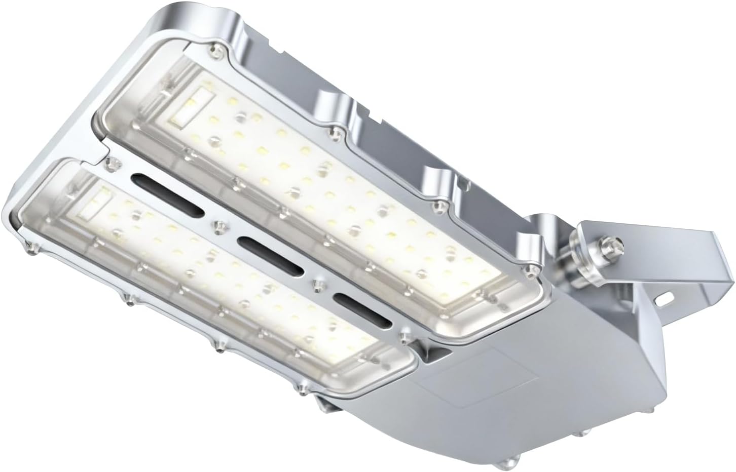 150W Explosion Proof LED Fixture, 5000K 19500 Lumens, UL 844 Class I Division 2 Area Light, Heavy Duty High Output Hazardous Location Luminaire, Chemical Plant, Offshore Platform, IP66