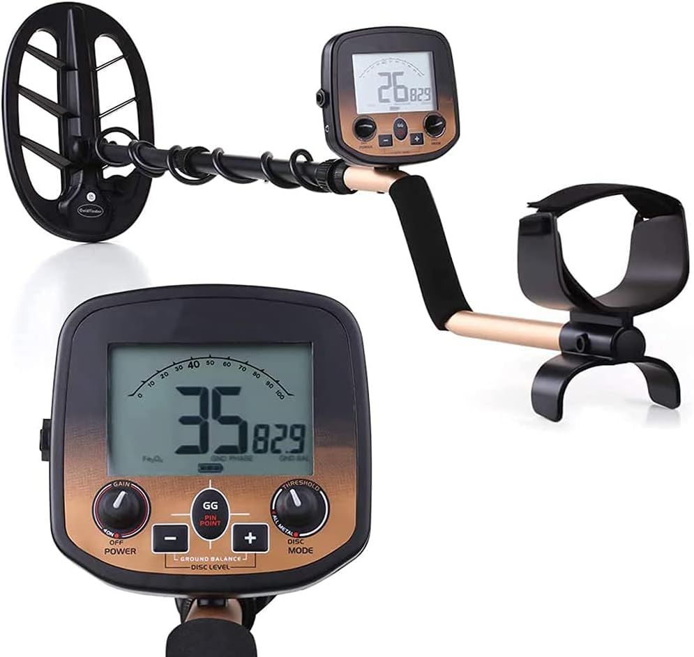 High Sensitivity Handheld Metal Detector with Waterproof Search Coil, Underground Metal Detector, Metal Finder Treasures Seeking Practical and Convenient