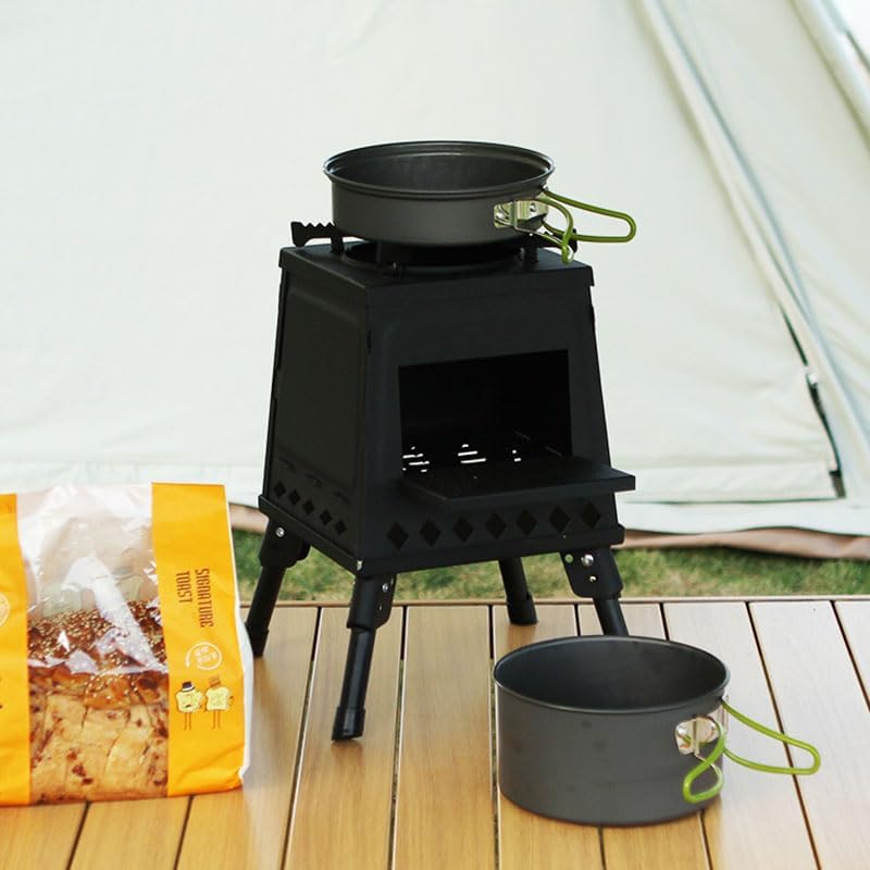 Outdoor Fireplaces Portable Folding Firewood Stove Table for BBQ Picnic Outdoor Camping Card Type Fire Pits