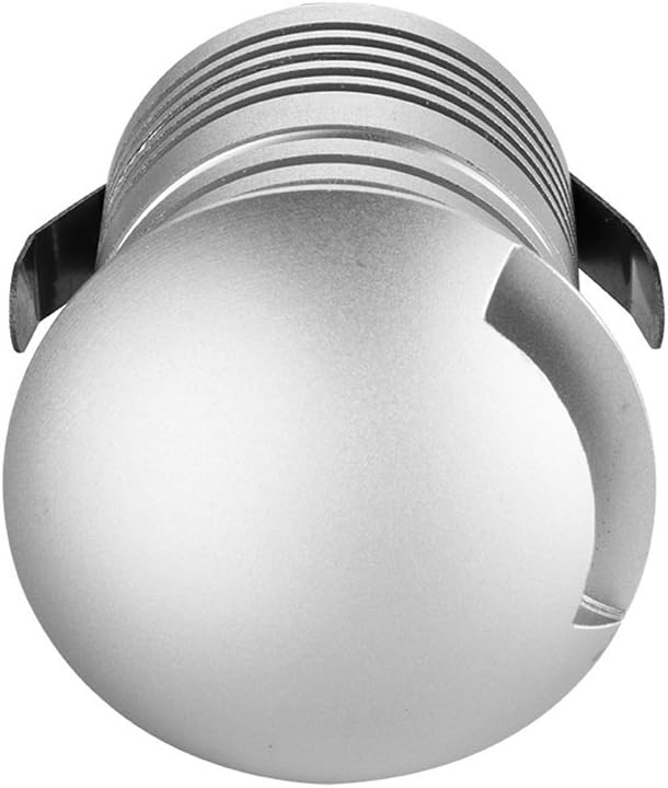 E-Simpo® 10-Pack 3W Waterproof LED Underground Lamp Side Emitting LED Floor Path Stairs Light IP67 DC12-24V 280LM,with Embeded Holder. (Q2-Warm White)