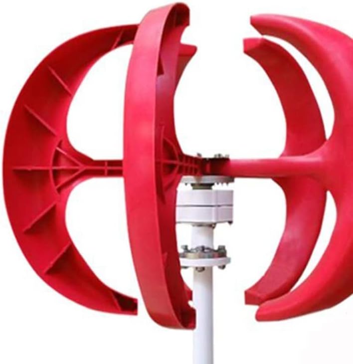 Wind Turbine, 5000W Small Vertical Axis Wind Turbine Generator 5KW 12V 24V 48V with MPPT Low Noise Windmill for Home Farm Wind System(White with Control,12V)