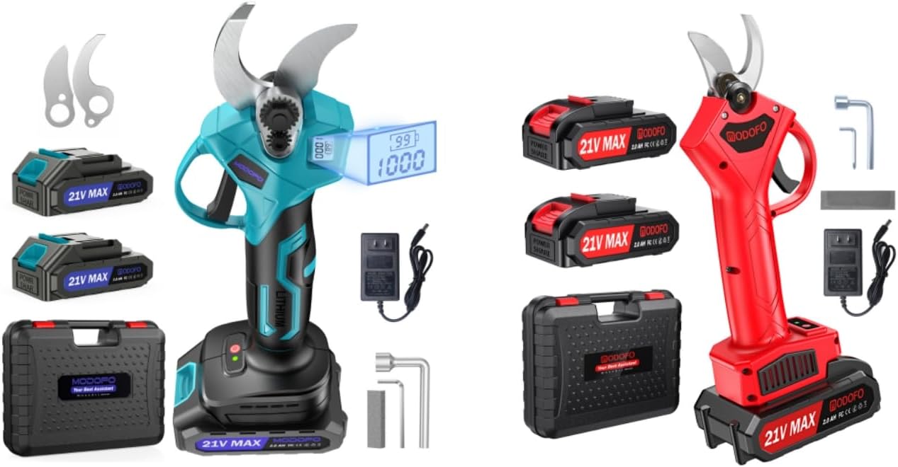 2 Pack MODOFO Electric Pruning Shears