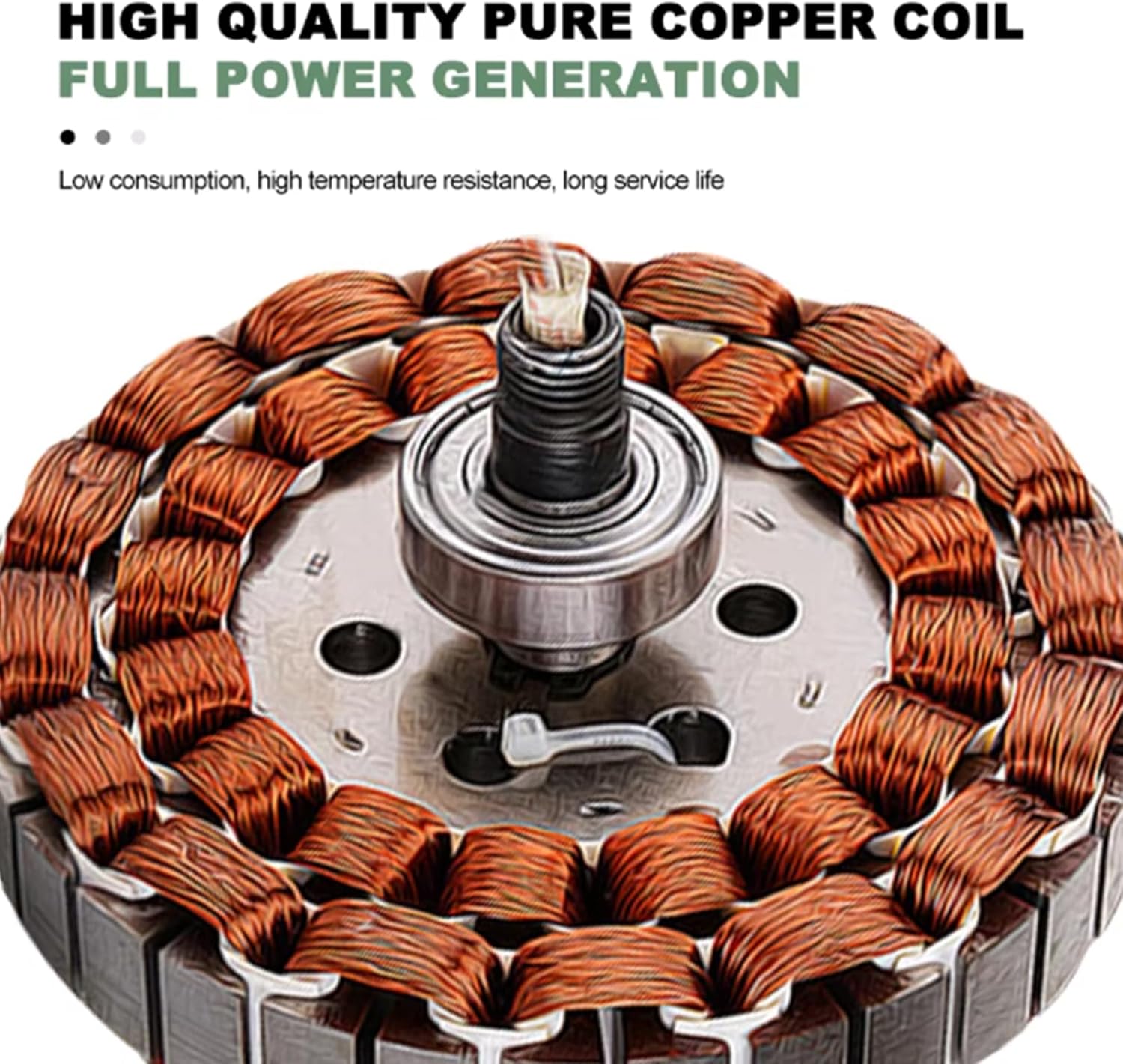 8000W Electric Alternator Generator 12V 24V 48V Ac Dc Low RPM Motor Permanent Magnet Rare Earth Turbine with Base Suitable for Hydro and Wind Turbines(220V)