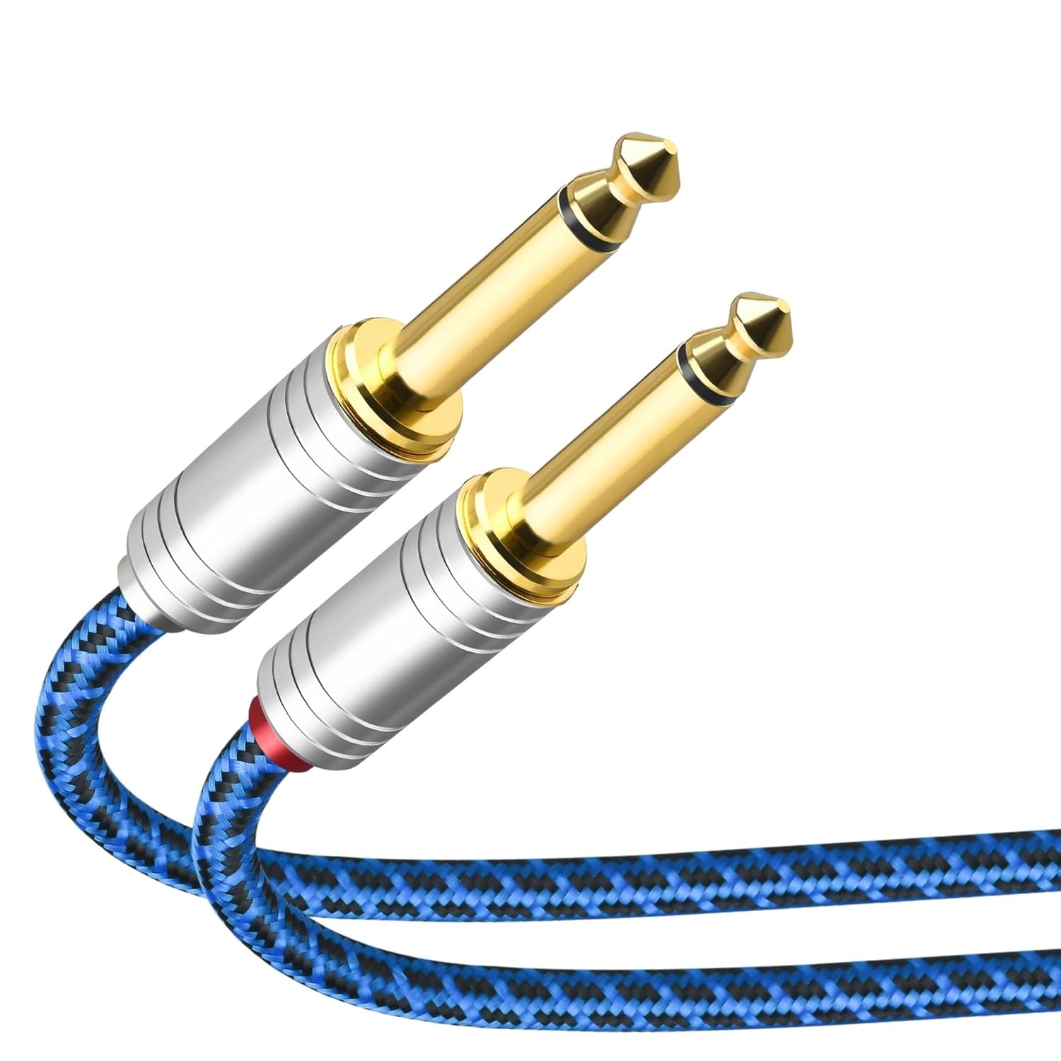 Pro Audio Cable Cable 6.5 Silver-Plated Copper Mobile Phone Electric Guitar to Amplifier Mixer 6.35mm(5m)