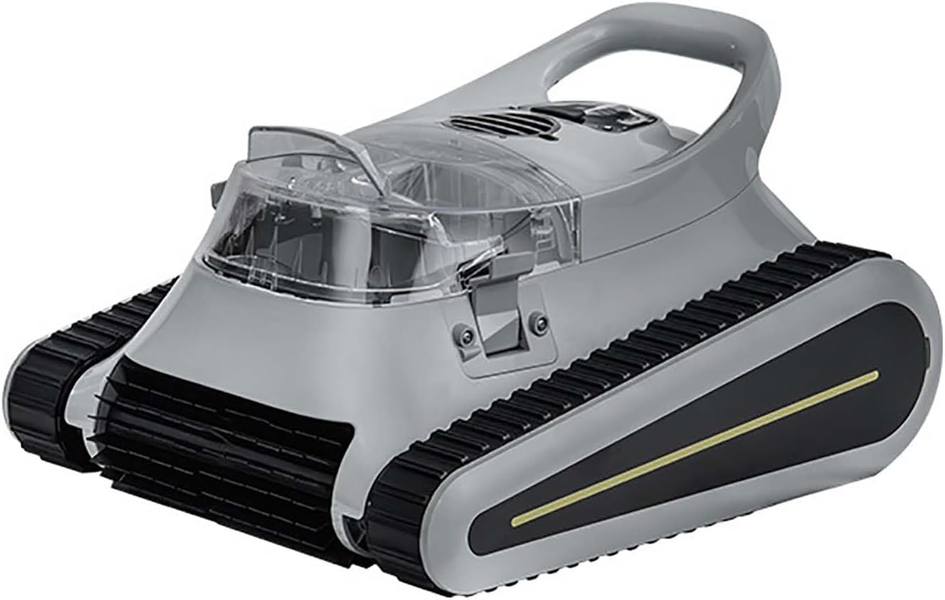 Cordless Pool Cleaner, Pool Vacuum,Maximum Cleaning Area 1200 Sq. Ft.,Water Depth 0.5-3 M,Wall Climbing,Three Modes, Trash Can Capacity 2.6 Liters,Suitable for Underground Pools,Wall Cleaning