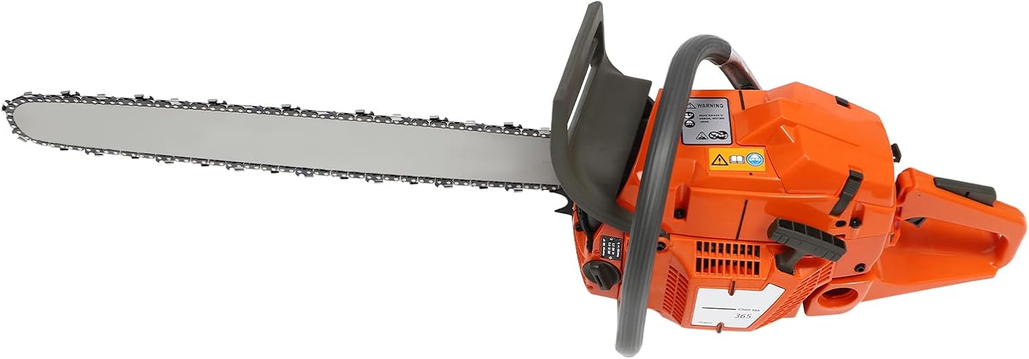 65CC 2-Stroke Gas Chainsaw 24 Inch Gas Power Chain Saw Hand Pull Start Gasoline Chainsaws Single Cylinder Air-cooled Gasoline Chain Saw for Wood Cutting