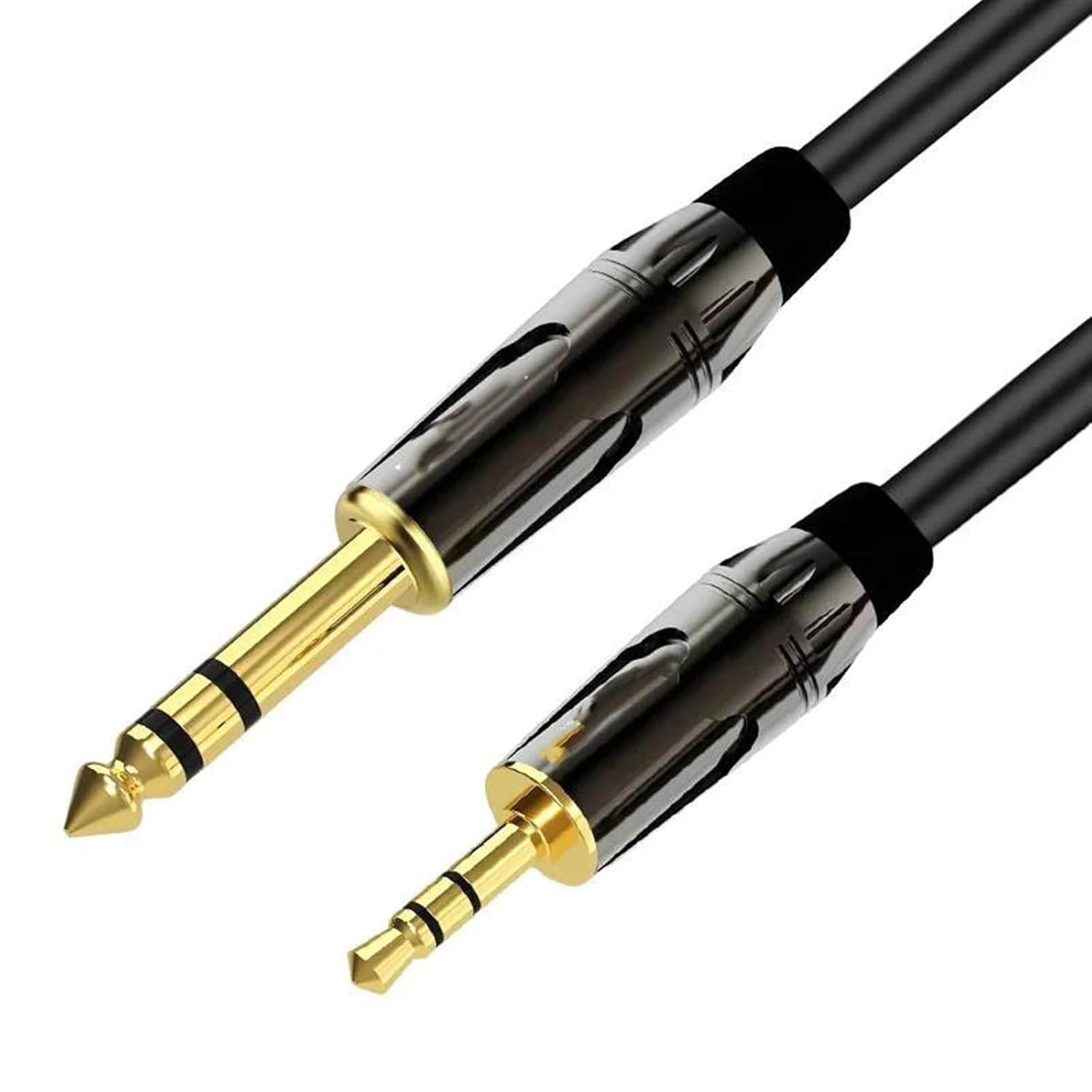 Pro Audio Cable 3.5mm to 6.35mm Stereo Cable 1/8 Inch Male to 6.35mm 1/4 Inch Male Cord for Guitar Piano Amplifier(10m)