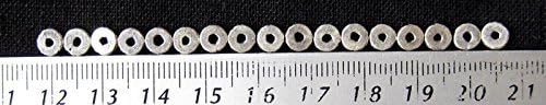 Full Funk Ethnic Thai Karen 97% Silver Beads Round Delica - 9 Pieces