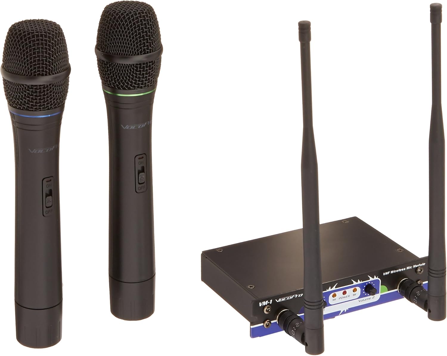 VocoPro VHF-MODULE-3 - Optional 2 Channel Wireless Mic Module, 2 Wireless Microphones Included, Compatible with: SOUNDMAN, CHAMPION-REC/RV, HERO-RV/REC,
