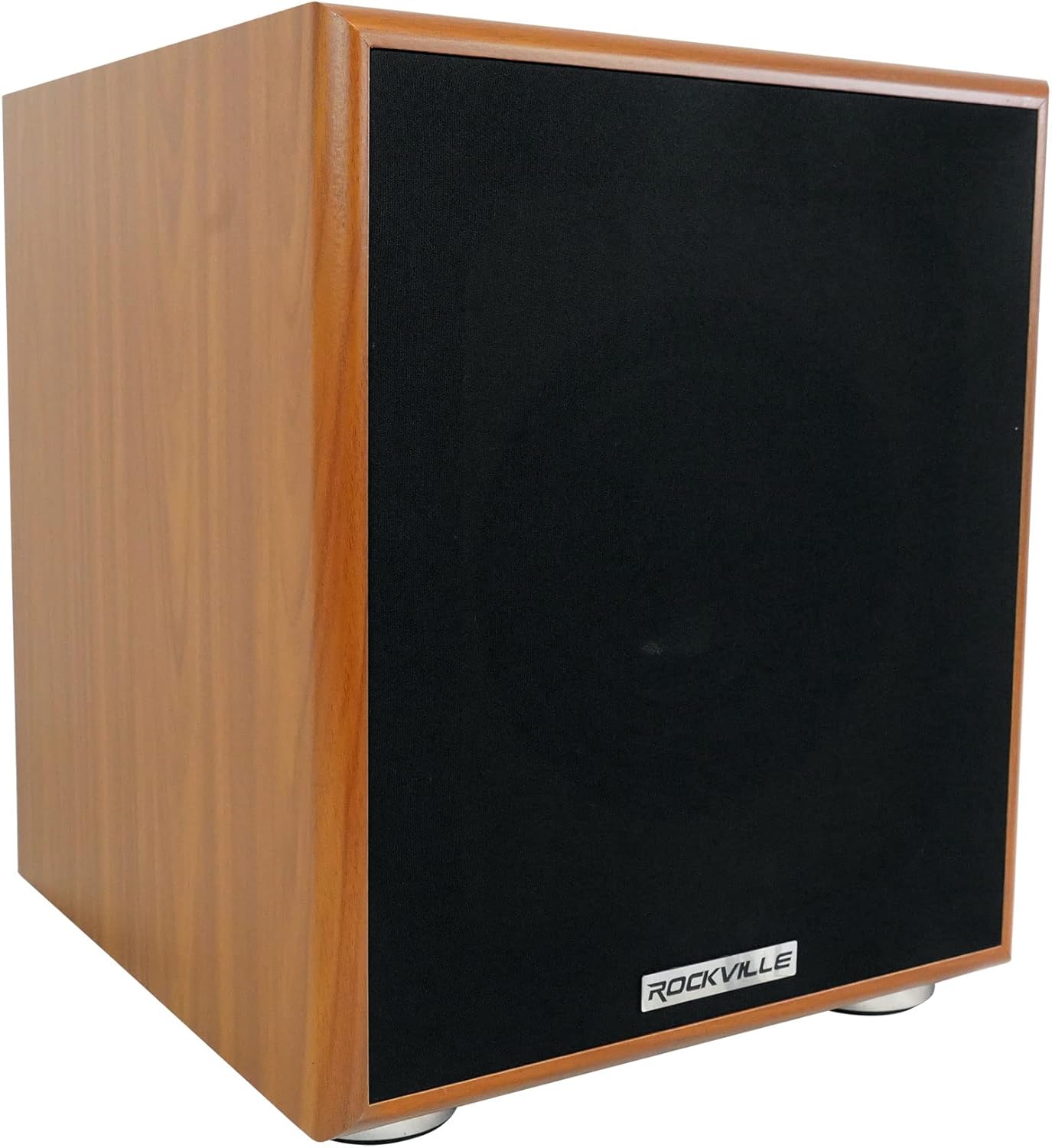 Rockville Rock Shaker 6.5 Inch 200W Peak/100W RMS Powered Home Theater Subwoofer, Deep Bass, Wood Enclosure, Adjustable Crossover, for Movies and Music