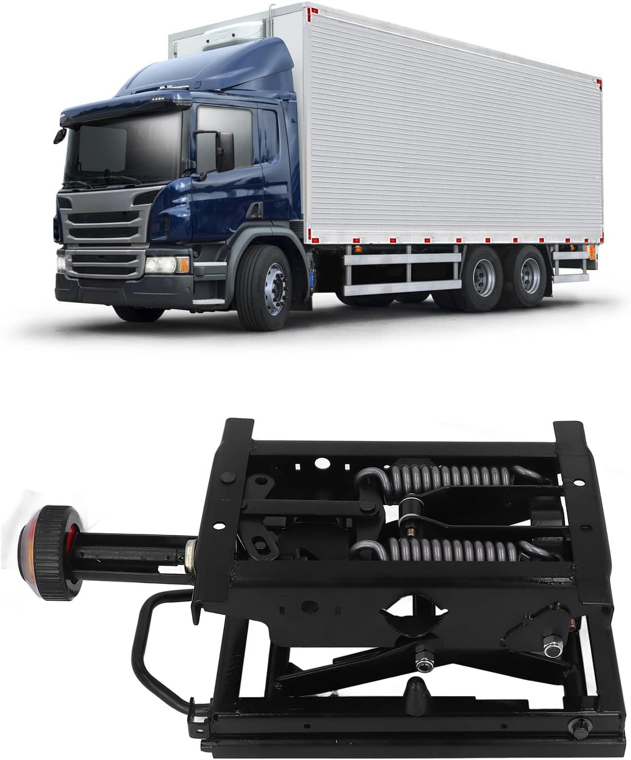 Keenso 1Pcs Sturdy and Universal Seat Damping Base Mechanical Suspension Base with Front Handle for RV Truck Boat Other Auto & Motorcycle Parts and Accessories