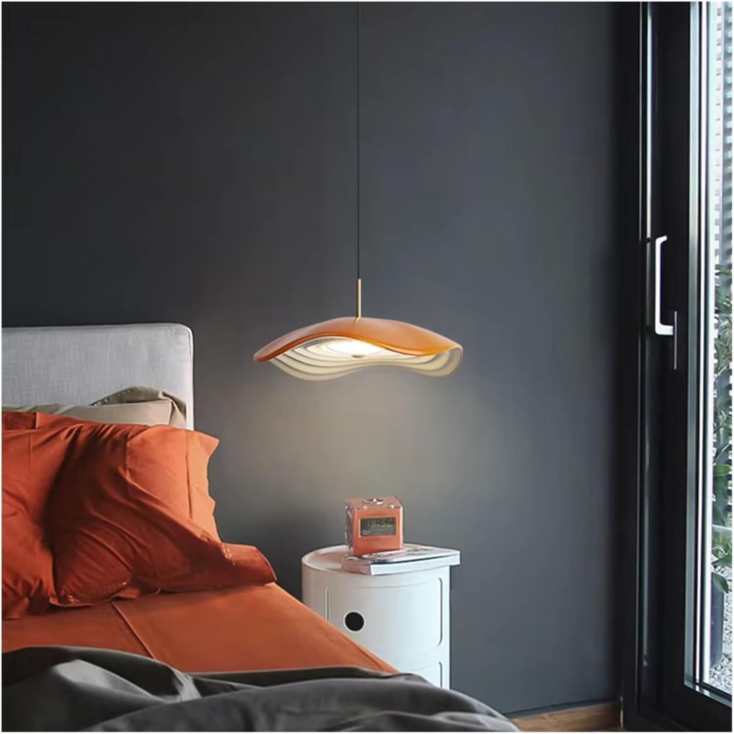 Nordic Minimalist Style LED Small Chandelier Modern Bedroom Lamps Indoor Lighting Decorative Pendant Lights,Light Fixture Chandelier
