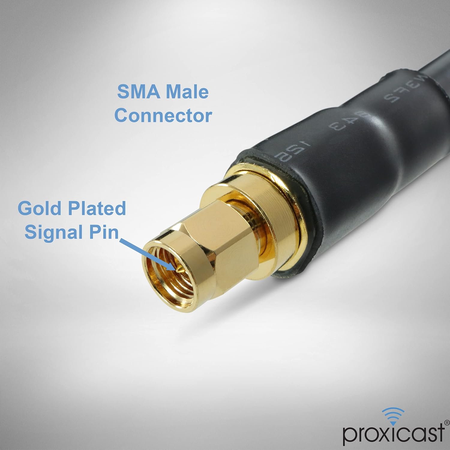 Proxicast 75 ft SMA Male to N Male Premium 400 Series Low-Loss Coax Cable (50 Ohm) for 4G LTE, 5G Modems/Routers, Ham, ADS-B, GPS to Antenna or Surge Arrester Use (Not for TV or WiFi) (ANT-140-020-75)