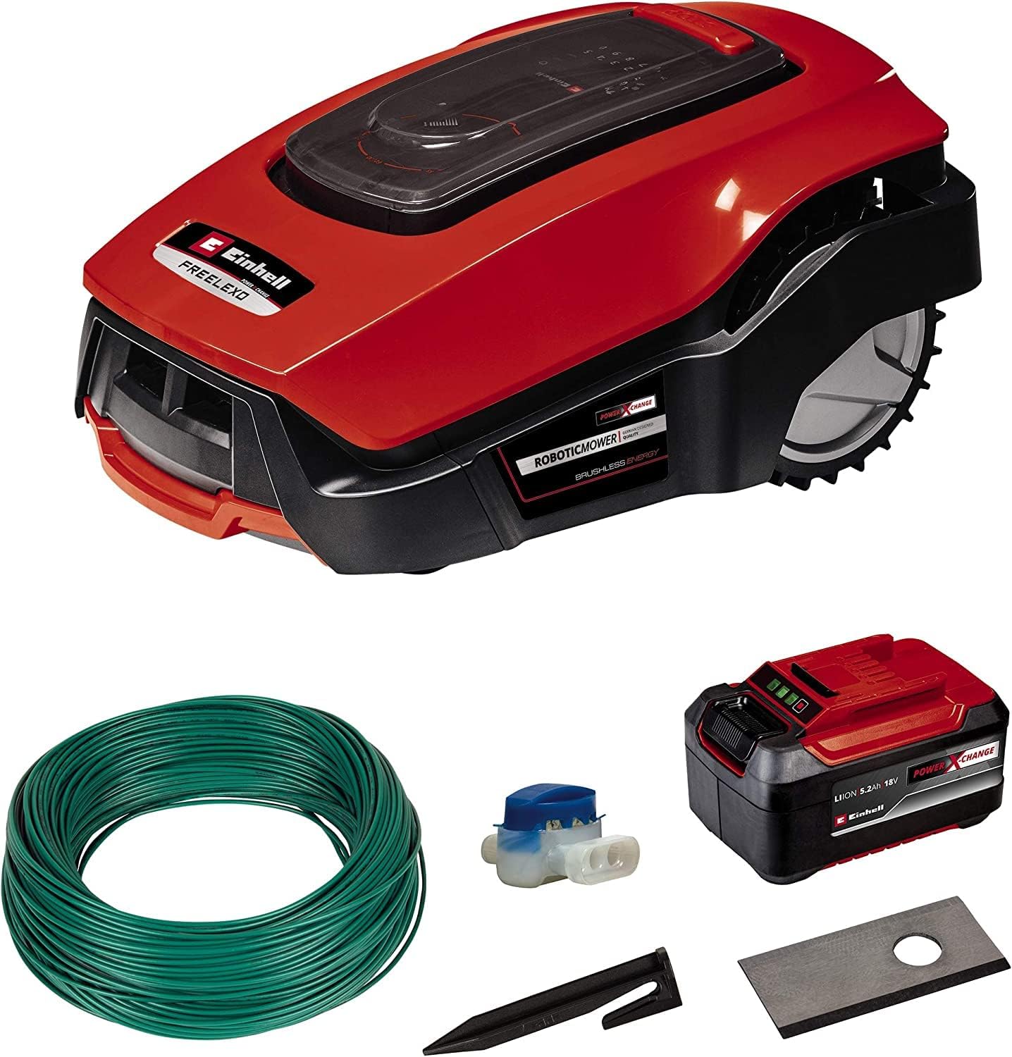 Einhell 4326368 Lawnmower, Red, 72 x 52.8 x 32.5 cm