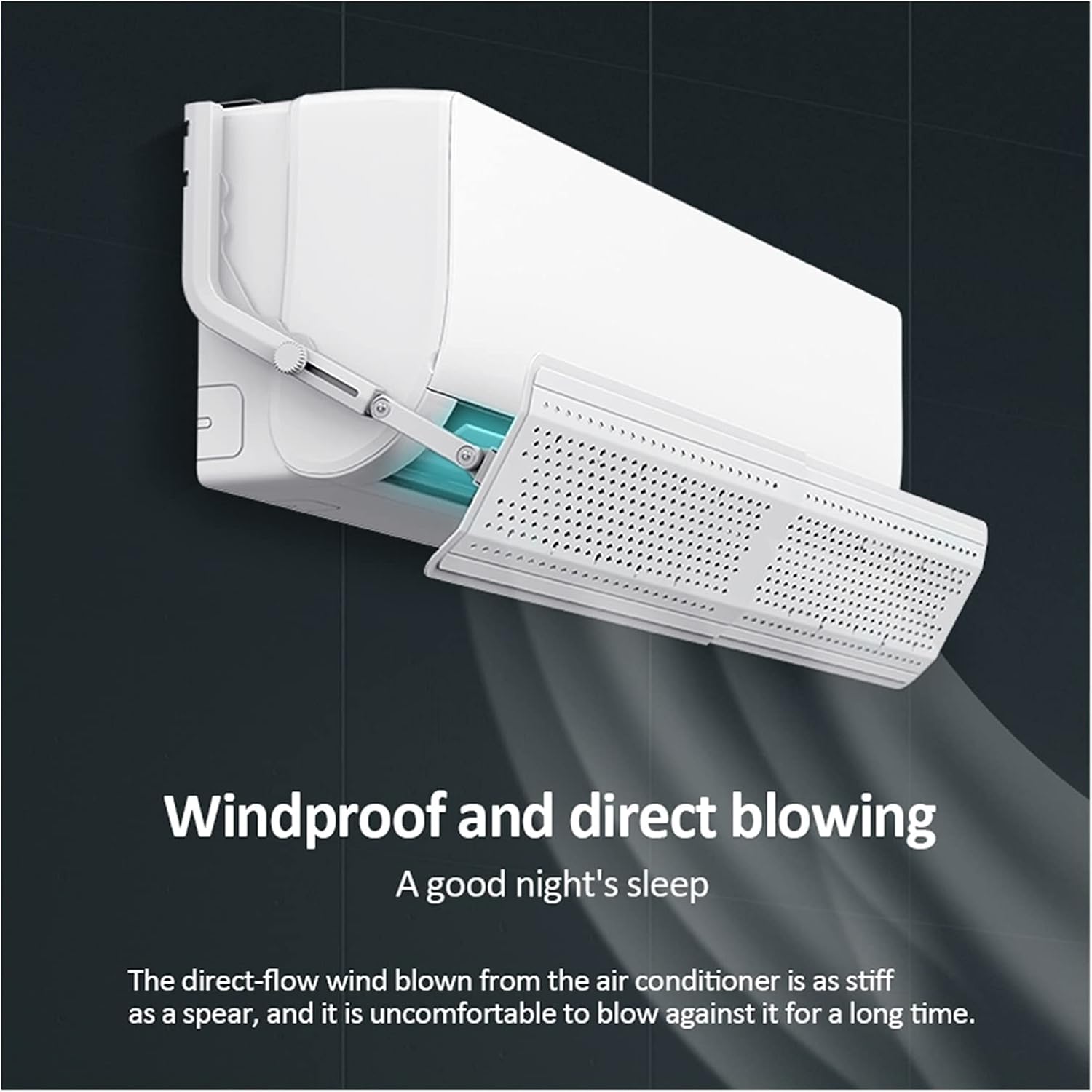 Adjustable Air Conditioning Cover Anti Direct Blowing Wind Deflector Universal Scalable Air Conditioner Baffle Shield Windshield Accessories