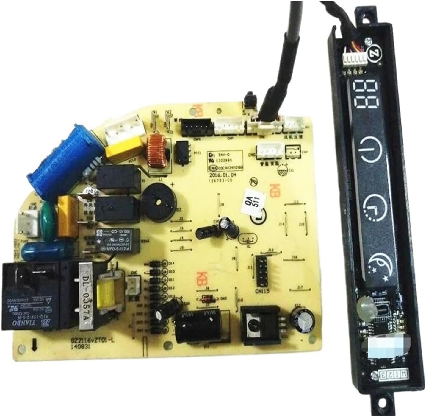 Compatible for Air， Conditioner Computer Board Circuit DK-26A3-VT Motherboard GZ2116vZT01-L Receiving Display Good Working(Yellow)