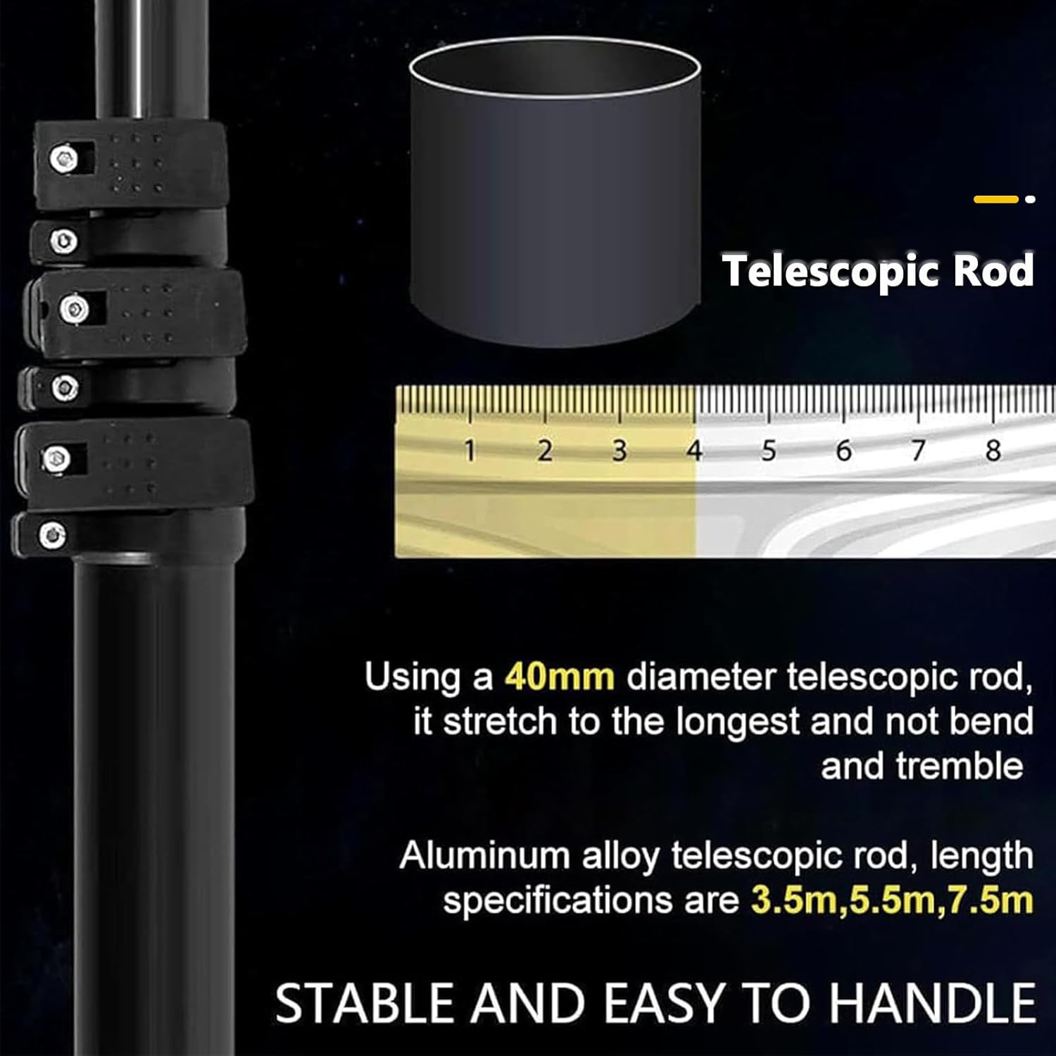 Solar Panel Cleaning Tool, Solar Panel Cleaning Brush and Pole Water Fed Pole Kit, Double Head Automatic Window Glass Washing Equipment for Household & Outdoor,Mains-Version-5.5m