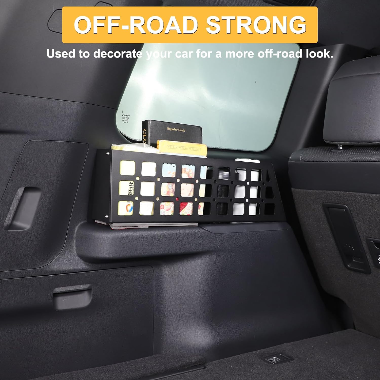 Trunk Side Rack Cargo Storage Shelf Compatible with Toyota Land Cruiser 250 Prado LC250 J250 2024 2025 Accessories, Trunk Organizer Multifunctional Storage Basket Bag