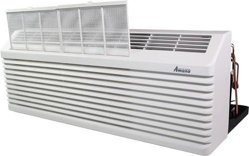 9,000 BTU PTAC Heat Pump Wall Air Conditioner with 5 kW Heater with, 58 inches power cord 30 amp plug. (NEMA 6-30P configuration) in Quiet White.