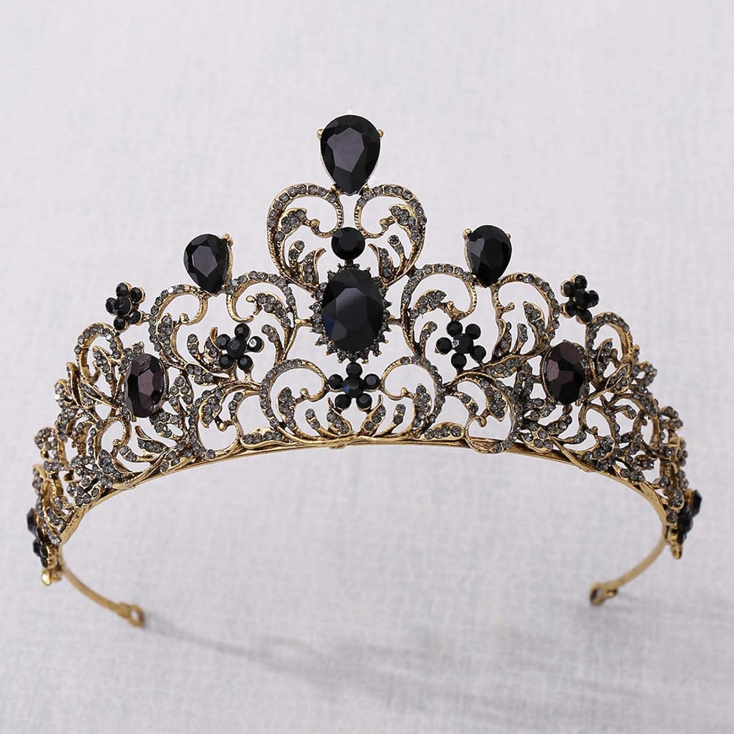 Hair Accessories for Women Baroque Luxury Pink Crystal Leaf Wedding Queen Tiara Bridal Crown Headband Diadem Marriage Ornament Other