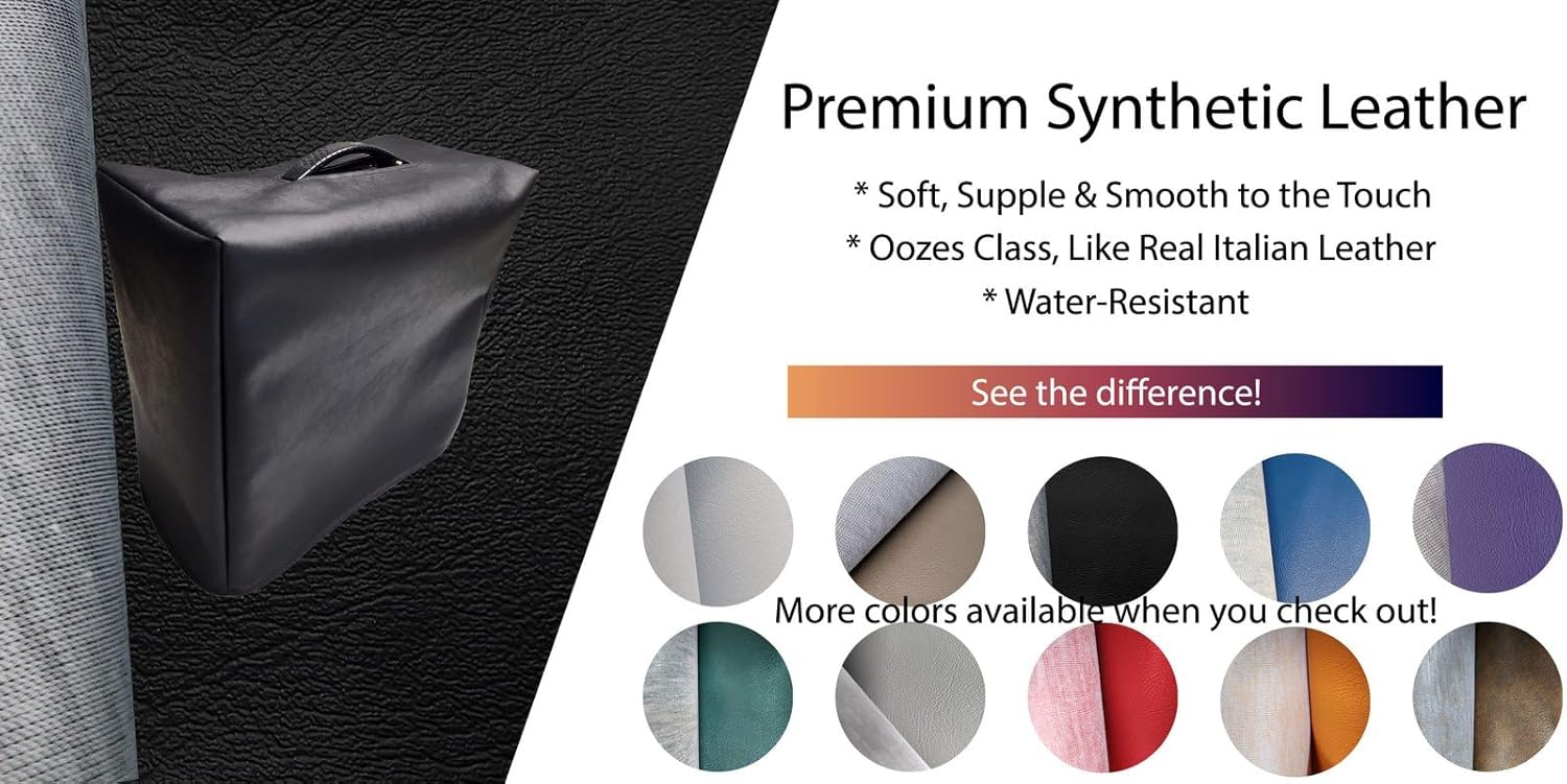 Gig Gear Cover Guitar Amplifier Cover for Marshall Handwired 1960TV 4x12 Angled Cab Amp | Waterproof 'Choice' Fabric or Synthetic Leather | Customize Color, Padding & Pocket Options