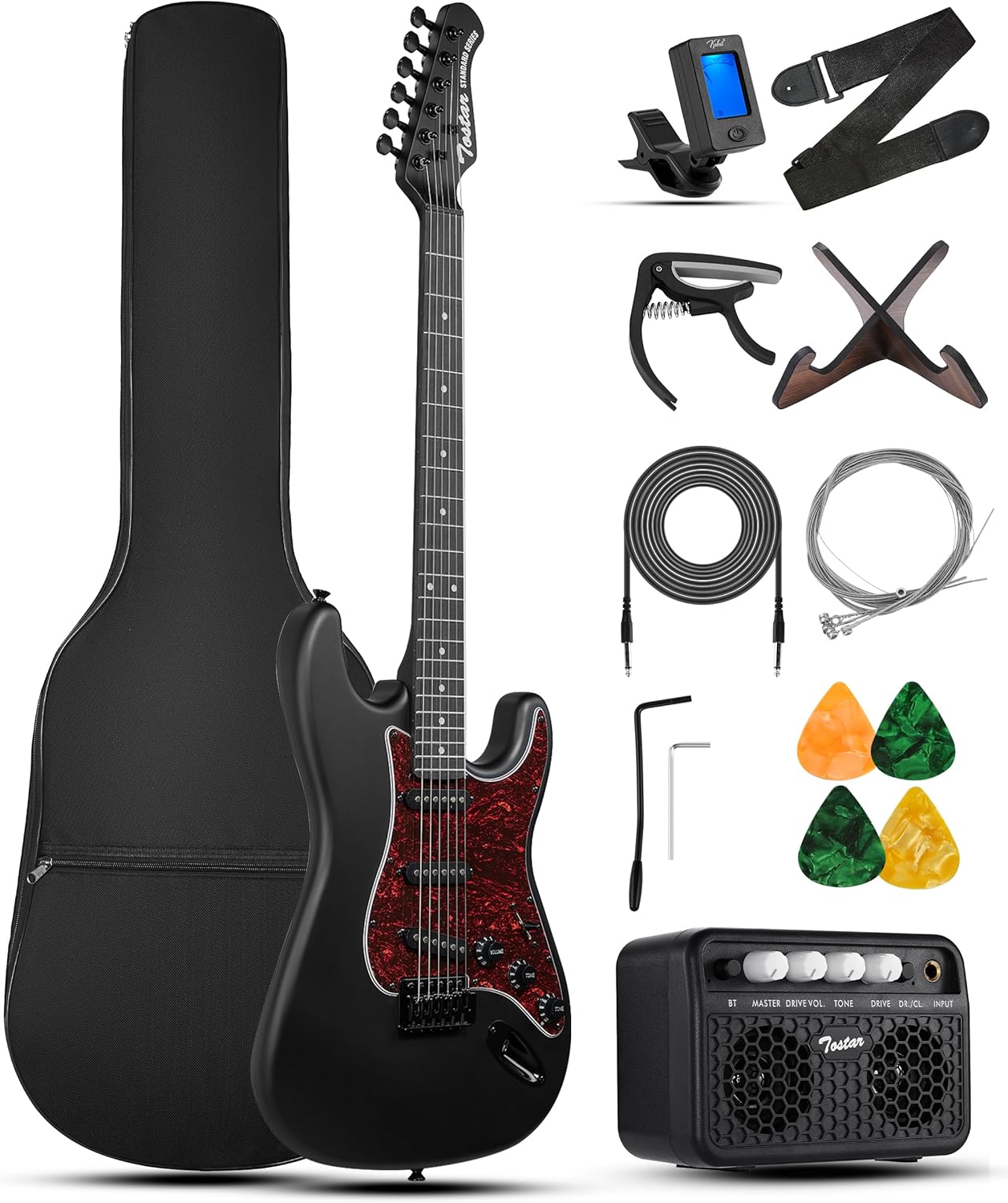 Tostar Electric Guitar Kit for Beginners 39