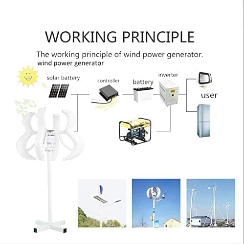 9000W Household Vertical Axis Wind Turbine, Maglev Vertical Wind Turbine, Hybrid Controller Windmill, Wind Turbine 12V/24V/48V/96V/220V