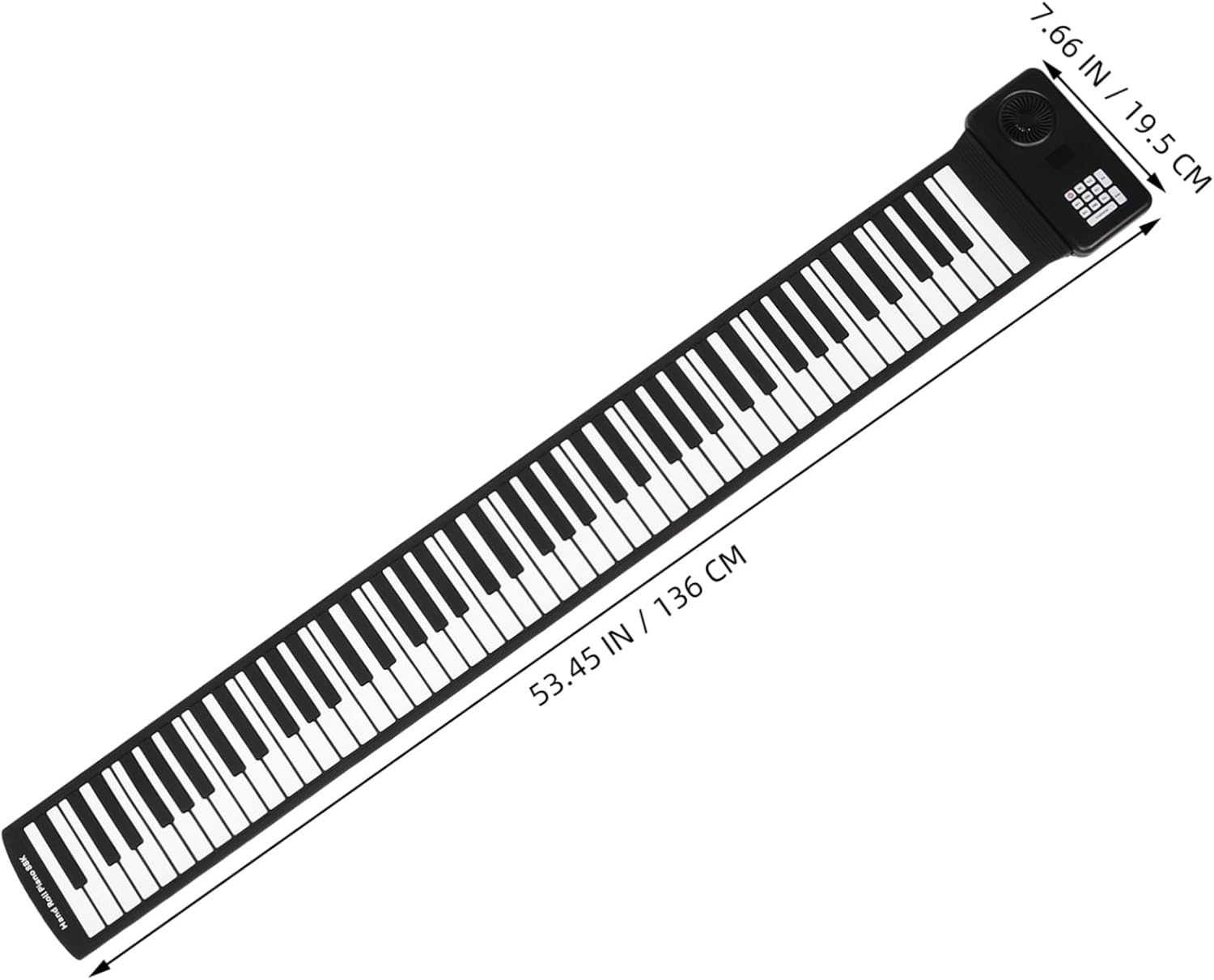 VICASKY Portable Keys Roll-up Piano Foldable Electric Keyboard with Speaker Battery-powered Silicone Music Instrument for Practice Anytime for Beginners and Travel