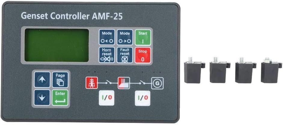 Jectse Generator Set DC 8-35V AMF-25, Controller with Automatic/Manual Start, Generator Set Measurement, Electric Start, Advanced Control and Monitoring