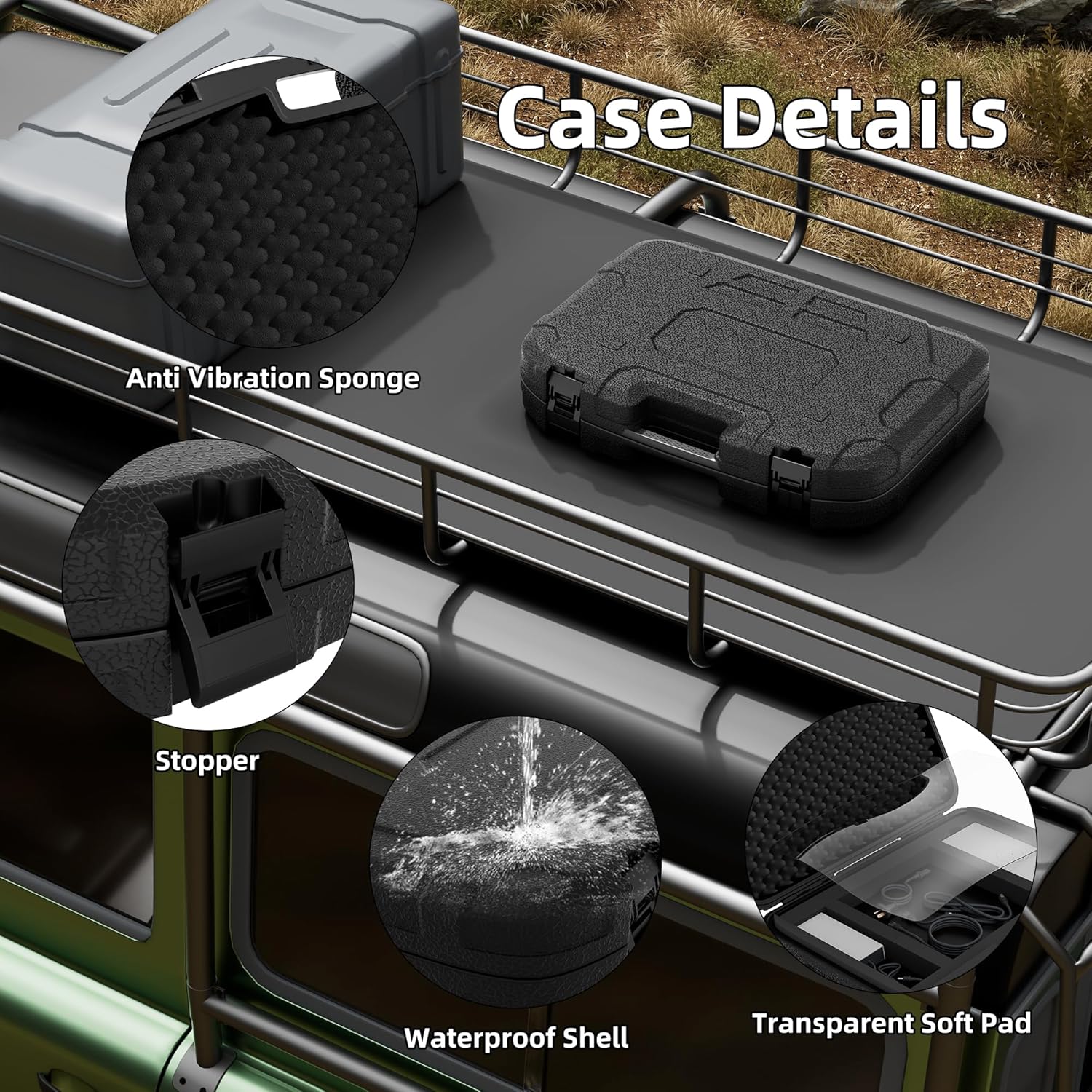 Starlink Gen 3 Case Hard Shell Carrying Travel Case for Starlink Gen 3 Shockproof Starlink V3 Storage Bag for Starlink Standard Dish and Accessories