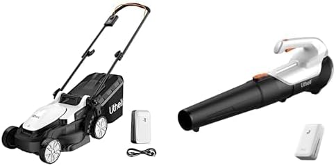Litheli Cordless Lawn Mower 13''/20V Cordless Leaf Blower, U20 Series 20V Electric Lawn Mowers for Garden, Yard and Farm, Light-Weight with Brushless Motor, 4.0Ah+2.0Ah Portable Battery Included