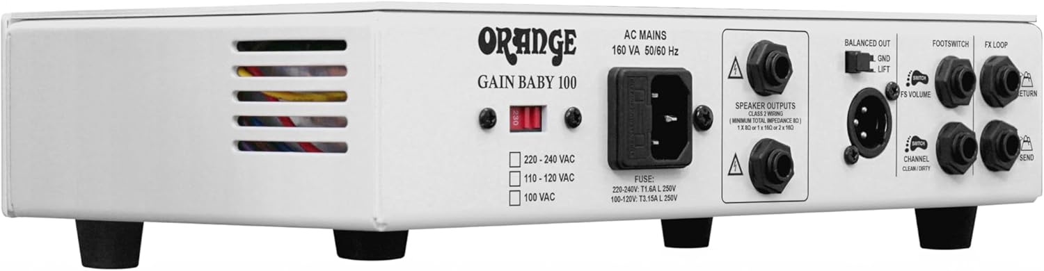 Orange Gain Baby Twin Channel Solid State Guitar Head, 100 Watts