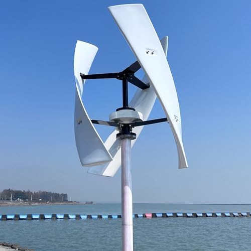 Vertical Magnetic Levitation Wind Turbine 5000W - 3 Blades, Silent & Waterproof Charge Controller, Home Use, Eco-Friendly Energy Solution, 12V/24V/48V/220V Compatible