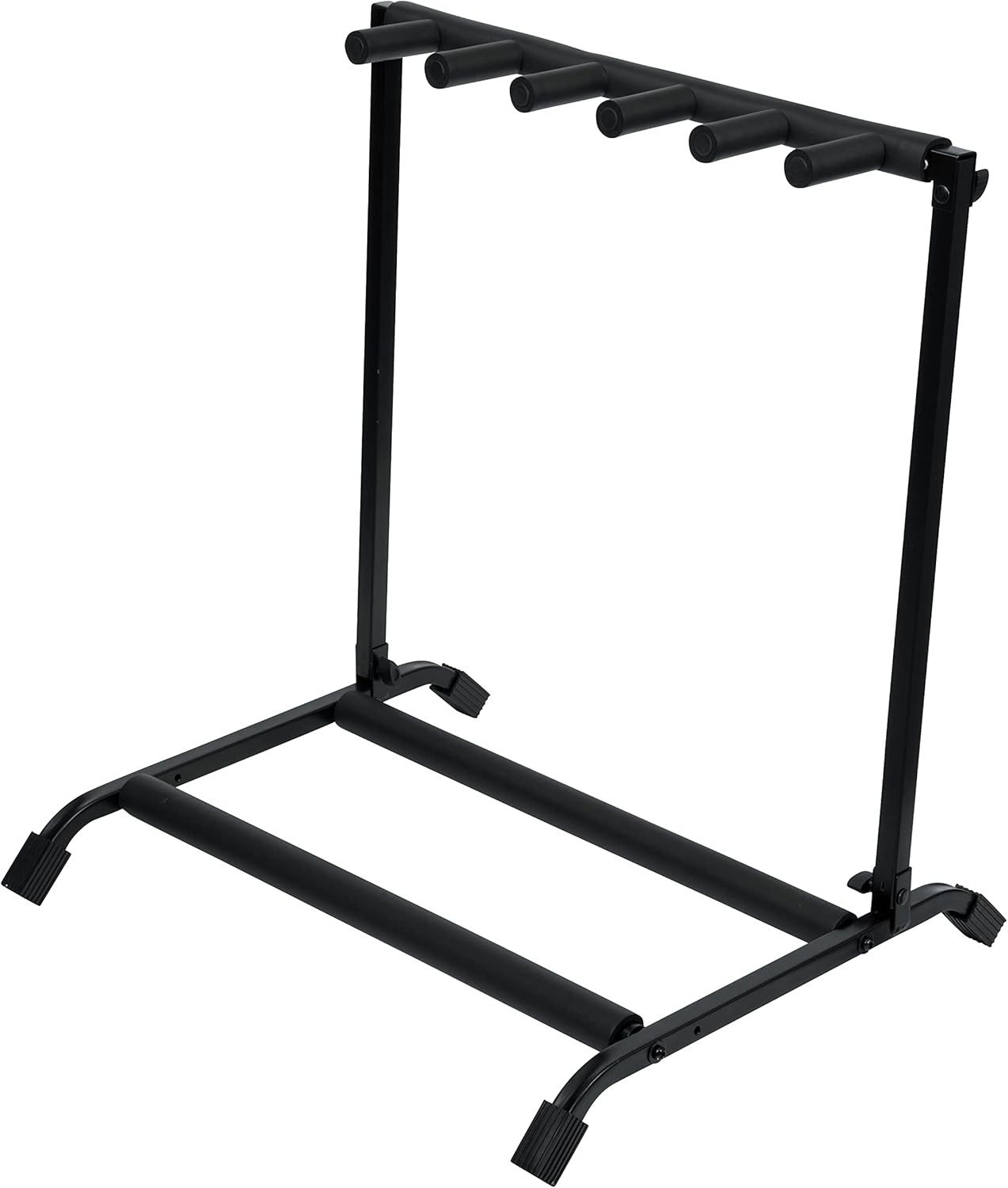 Gator Frameworks Adjustable Guitar Amp Stand; Fits Most Combo Amplifiers (GFW-GTR-AMP) & Rok-It Multi Guitar Stand Rack with Folding Design; Holds up to 5 Electric or Acoustic Guitars (RI-GTR-RACK5)