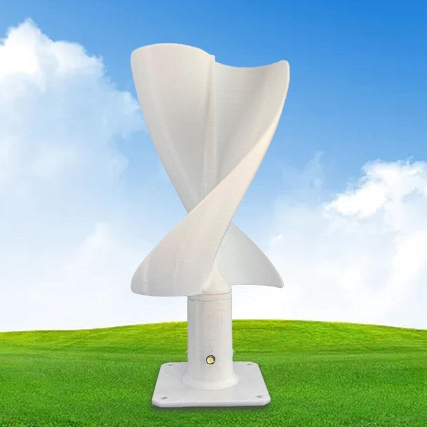 20w 12VDIY Wind Turbine Generator Model LED Light Vertical Wind Turbine Spiral Wind Turbine with 4 LED Lights