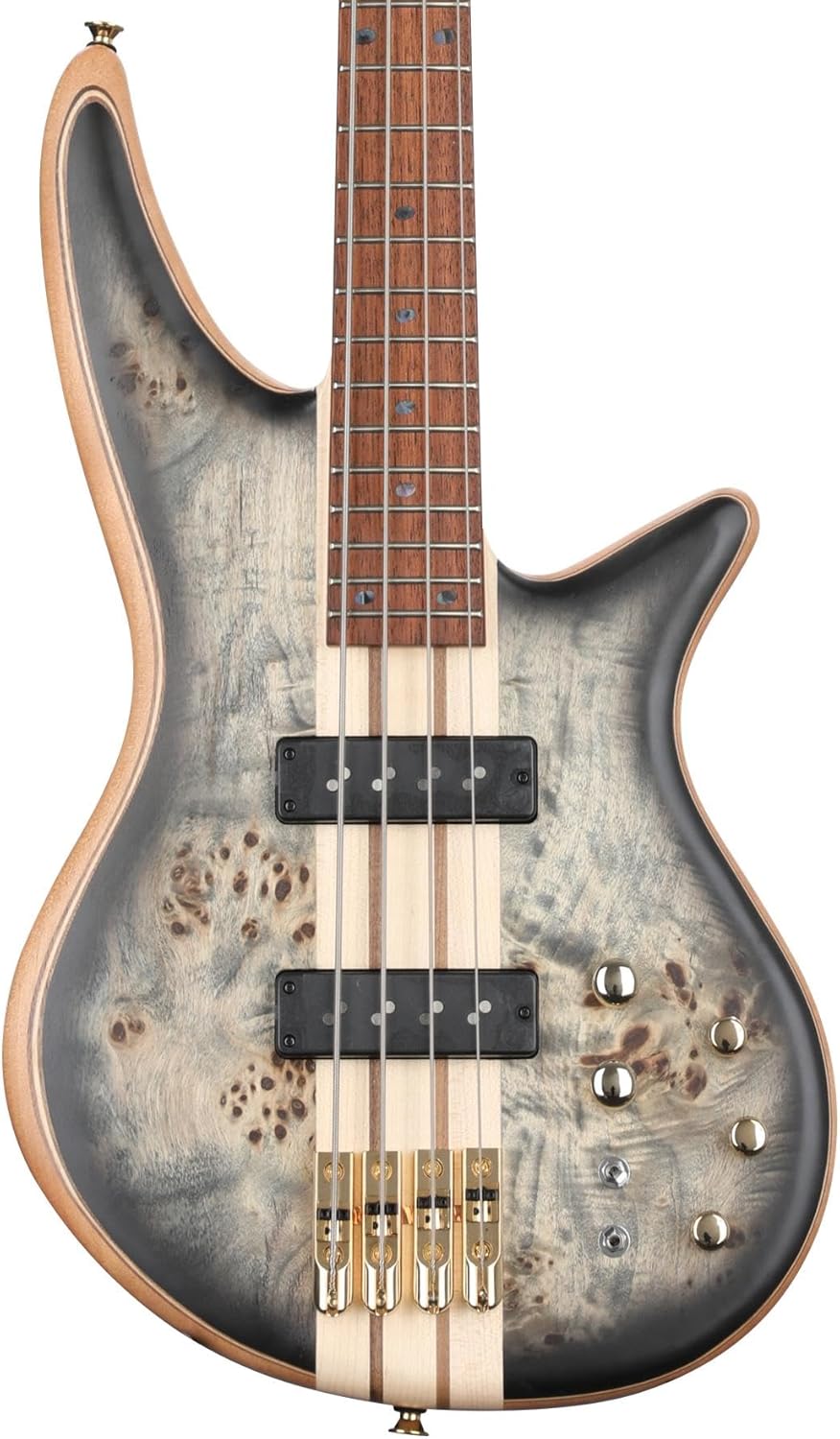 Jackson Pro Series Spectra Bass SBP IV, Transparent Black Burst, Caramelized Jatoba Fingerboard